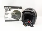 RAIDER Journey Adult Open Face Helmet - X-Small - Gloss Black - 26-611-12