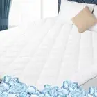 Cooling Mattress Pad Queen Size Mattress Cover Quilted Mattress Protector Ext...
