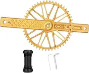 Bicycle Crankset with Bottom Bracket Biking Bike Parts Sturdy Alloy Crank Arm 170mm Crank Arm for Road Bikes Folding Bicycles