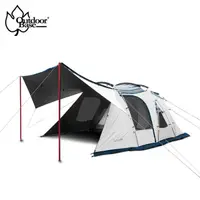 在飛比找蝦皮商城優惠-OutdoorBase 彩繪天空鋁合金2D帳篷(含頂布)《黑