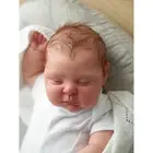 Handmade Reborn Baby Dolls Sleeping Vinyl 19" Newborn Boy Girl Alive Rooted Hair