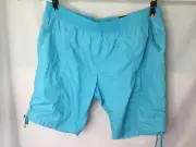 AUTOGRAPH TURQUOISE BLUE STRETCH DRILL COMFORT SHORTS SZ 24 NEW