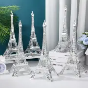 Therwen 6 Pcs 15'' Eiffel Tower Statue Decor Alloy Metal Paris French Eiffel ...