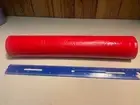 VINTAGE RED RAD PAD HUFFY Mongoose MX SNAP ON BMX Straight vinyl FRAME PAD