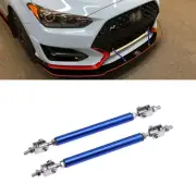 Blue 8"-11" Bumper Diffuser Strut Rod Supporter Bars For Honda Toyota Tesla Ford
