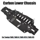 Carbon Lower Chassis Frame for Tamiya TA05IFS TA05R TA05 IFS R Upgrades Parts