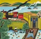 Erie Train : Maud Lewis : 1949 : Art Print
