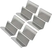 Amosfun 4pcs Stainless Steel Taco Holders Rustproof Tortilla Rack Taco Stands for Family Gatherings Outdoor Parties and Bbqs Easy to Clean Smooth Edges
