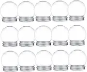 Globe Ornament DIY Kit 15pcs Plastic Balls for DIY Craft Decor Christmas