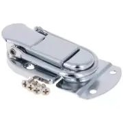 Screws Toolbox Jewelry Box Toggle Latches Catch Hasp Lock Silver Tone Keys 34mm