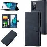[YocoverTech] Case for Samsung S23 FE 5G Wallet Case,for Galaxy S23 FE 5G Case[6.4"] Retro Matte PU Leather Wallet Flip Cover with RFID Blocking Card Slots Magnetic Closure Kickstand Cover-Navy Blue