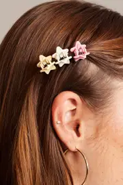Multi 9 Pack Star Claw Clips