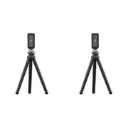 2x FireFly FFT-F1C Flexible Camera Tripod w/ Removable Smartphone Holder Black