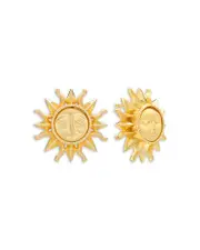 Capucine De Wulf Soleil Sun Statement Stud Earrings in 18K Gold Plated
