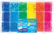 The Beadery 18 Compartment Bead Box-Bright Rainbow