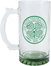 FOCO Officially Licensed Celtic FC Colour Crest Glass Tankard