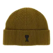 [AMI] AMI 'Ami de Coeur' wool beanie hat Man One Size One Size Green