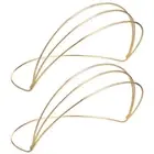 2 Pcs Headband Headdress Tiara Diy Circlet Crown Base Bridesmaid Woman