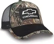 Chevrolet Realtree Patch Camouflage Cap - Chevy Camo Snapback Hat, Camo, One Size