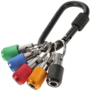 Bits Holder Drill Bit Keychain Holder 1/4 Bit Holder Keychain Bit Holder