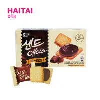 在飛比找momo購物網優惠-即期品【HAITAI 海太】巧克力夾心餅乾204g(12入)