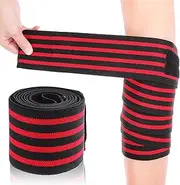 Knee Wraps for Weightlifting Elastic Leg Compression Bandage for Workout Sturdy Support