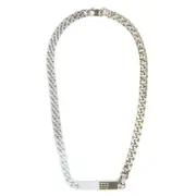 [Mm6 Maison Margiela] Mm6 Maison Margiela Numbers-motif Necklace ONE SIZE SILVER/WHITE