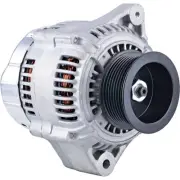 Denso 12V 120A Alternator - New, Clockwise Rotation, Internal Fan, Solid Pulley