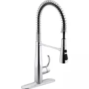 KOHLER 22033-CP Simplice Semi Professional Kitchen Sink Faucet Polished Chrome