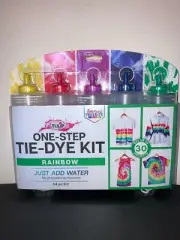 Tulip One-Step 54Pc Rainbow Tie-Dye Kit NIP Kids Family Summer Activity DIY