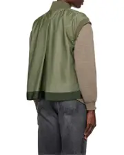 Sacai Sleeveless Zipped Gilet 1,2,3 Multicolor