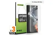 3X For Samsung Galaxy S22 Ultra 5G Full Cover Hydrogel Screen Protector Film-For Galaxy S22 Ultra-3Pcs