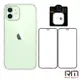 RedMoon APPLE iPhone12 6.1吋 手機殼貼4件組 空壓殼-9H玻璃保貼2入+3D全包鏡頭貼