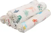 OATIPHO 6pcs Gauze Saliva Wipes Absorbent Towels Burp Cloth Sweat Bibs Soft Towels Bath Towels Bathrobe Shower Towels Washcloths for Cotton White