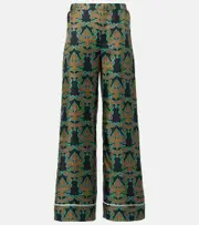 [La DoubleJ] La DoubleJ Herald silk pajama pants UK 6 green