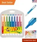 Vibrant Swing Cool Highlighters - Thin, 8-Count Wallet with Chisel Tip Precision