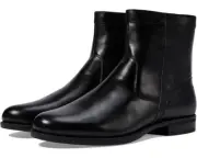 Florsheim Midtown Boots Men's 12 Black Leather Plain Toe Slip-On Bootie KHD2132