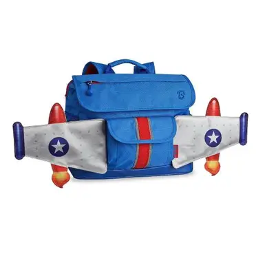 【美國Bixbee】飛飛童趣系列天空藍噴射機小童背包