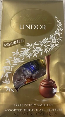 Lindt LINDOR Assorted Chocolate Truffles 5.1 oz Bag - 3 FLAVORS