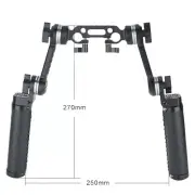 NICEYRIG Standard ARRI Rosette Handles Leather Extension Arms for Shoulder Rig