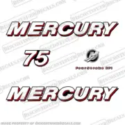 Fits 2006 Mercury 75hp Fourstroke EFI Decal Kit Outboard Four Stroke Engine 75