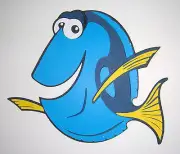Finding Nemo Dory Die Cut Paper Doll Scrapbook Embellishment