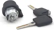 Szwaldaper Complete Lock Set Ignition Switch Left Door Lock Barrel Cylinder, for Skoda, for Octavia, 2005-2008 1Z0837167C 6Y0898167E Car Lock Cylinder Replacement