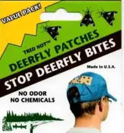60 pk Deerfly Patches Deer Fly Insect Patch STOP BITES. (Fifteen 4/pks)
