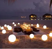 Floating Ball Solar Powered Pool Lights (2, RBG 16 Color Changing)