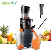 Cold Press Juicer with 78mm Feed Chute, 200w 40-65rpm Powerful Motor Fruits Gift
