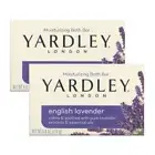 2 Pk Yardley London English Lavender Naturally Moisturizing Bath Bar 4Oz Each