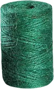 2mm *100M Green Garden Twine Strong Natural Jute Twine for Gardening Tomato Climbing Plant Tie Floristry Crafts Gift Wrapping Packing Decor