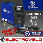 WELDCLASS Weldforce 250MST Mig Stick Tig Welder, Regulator, Torch 250A WC-250MST