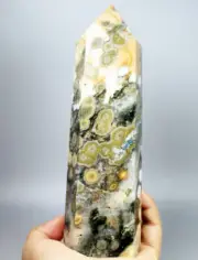 2.29 lb Collection ! Raw NATURAL OCEAN JASPER Geode QUARTZ CRYSTAL Tower HEALING